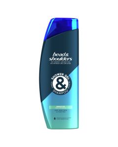 Shampo flokesh per meshkuj, Head&Shoulders, kunder zbokthit, Sensitive, 360 ml, 1 cope