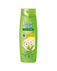Hair shampoo for volume, Wash & Go, plastic, 360 ml, green, 1 pc