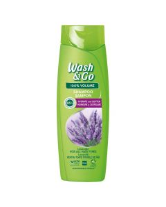 Hair shampoo for volume, Wash & Go, plastic, 360 ml, green, 1 piece