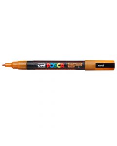 Water-based marker, UNI POSCA, PC-3M, 0.9-1.3mm, Glitter orange, 1 piece