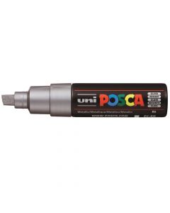 Water-based marker, UNI POSCA, PC-8K, Silver, 1 piece