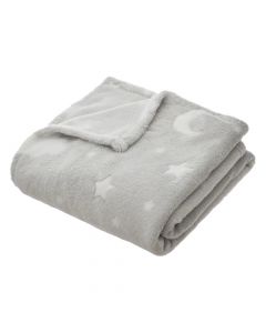Blanket for children, polyester, gray, 150x125 cm, 1 piece