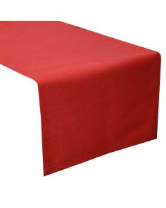 Mbulese tavoline runner, pambuk, kuqe, 40x140 cm, 1 cope