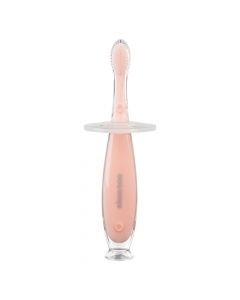 Silicone toothbrush for babies, pink, +6 months, 1 piece