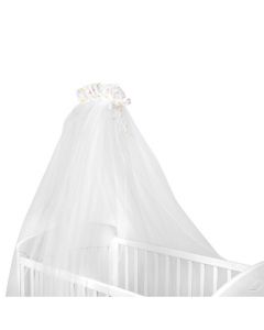 Rrjetë për krevat bebesh, Kikka boo, tyl, 200x480 cm, e bardhë, 1 copë