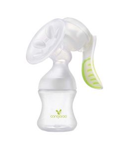 Manual breast pump, Cangaroo, 4 suction levels, white-green, 1 piece