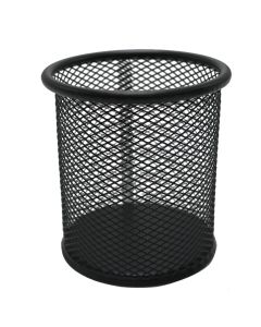 Pen holder, Globox, metal, black, 1 pc