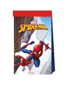 Gift bag, Spiderman, cardboard, 22x13 cm, 4 pieces, 1 pack