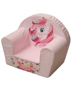 Armchair for children, Unicorn Magical, polyurethane, 52x32x42 cm, mixed, 1 piece