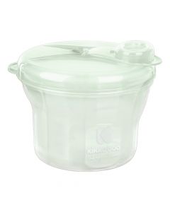 Milk powder container, Kikka Boo, 2 in 1, 3 compartments, 240 ml, 7.8x8.5x25 cm, mint, 1 piece