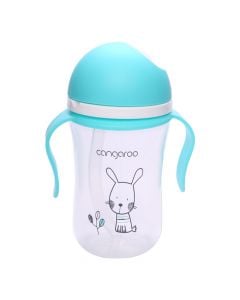 Baby bottle, Cangaroo, Bunny, blue, 6 months +, 300 ml, 1 piece