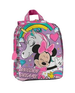 Bag for children, Minnie Mouse, polyester, 22x27x8.5 cm, pink/purple, 1 piece