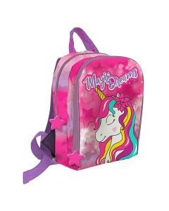 Children's bag, Unicorn, polyester, pink, 22x27x8.5 cm, 1 piece