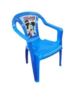 Karrige për fëmijë, Mickey Mouse, plastike, 36.5x51 cm, blu, 1 copë