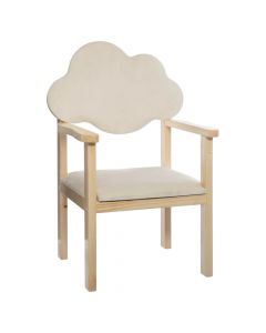 Karrige për fëmijë, Cloud, druri, 40x33x62 cm, mikse, 1 copë