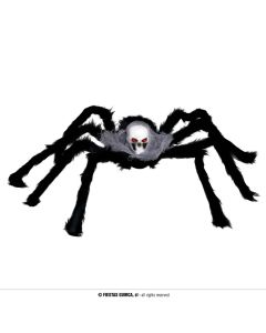 Merimangë dekoruese për halloween, poliestër dhe plastikë, 60 cm, e zezë, 1 copë