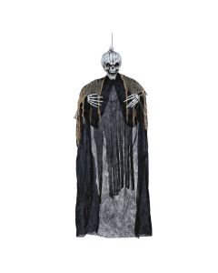 Dekoruese me varje për halloween, skeleton, me zë, drita, lëvizje, plastike/poliestër, 165 cm, 1 copë