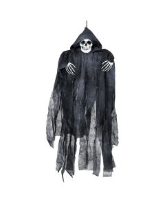 Dekoruese me varje për halloween, skeleton, e zezë, plastike/poliestër, 90 cm, 1 copë