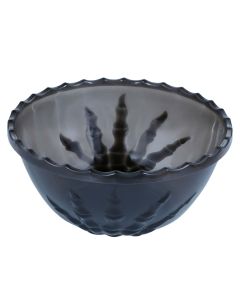 Serving bowl, halloween, skeleton, plastic, 14x33 cm, black, 1 piece
