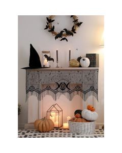 Dekoruese oxhaku, halloween, poliestër, 155x60 cm, e zezë, 1 copë