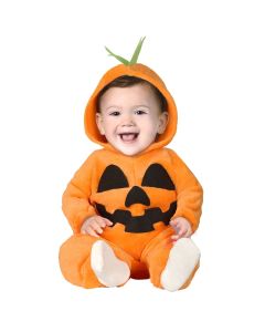 Kostum halloween për fëmijë, kungull, portokalli, poliestër, 12-18 muajsh, 82-88 cm, 1 copë