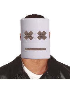 Maskë halloween, e bardhë, crosses, pvc, 1 copë