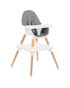 Dining chair for children, Kikka Boo, Multi, 3 in 1, +6 months, gray, 1 piece