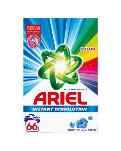 Powder detergent for clothes, Ariel, Color, Touch of Lenor, 4.95 kg, 66 washes, 1 piece