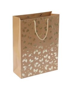 Party packaging bag, cardboard, 30x12x41 cm, brown, 1 piece
