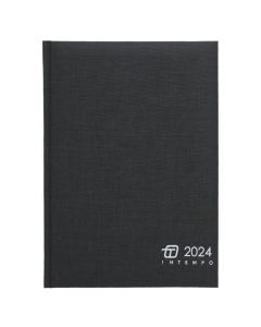Daily agenda, 17x24 cm, 324 fl, charlie, black, 1 piece