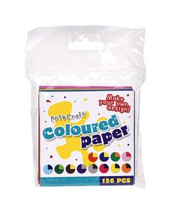 Colored paper, Art&Craft, 24 colors, 156 pieces, 80 gr, 1 pack