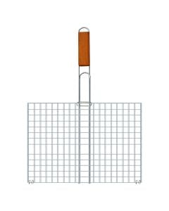 Zgare per barbekju, 40x30x60 cm, metalike, mbajtese druri, 1 cope
