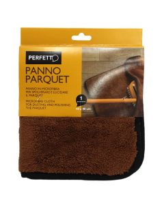 Cleaning cloth for parquet, 40x40 cm, microfiber, brown, 1 piece