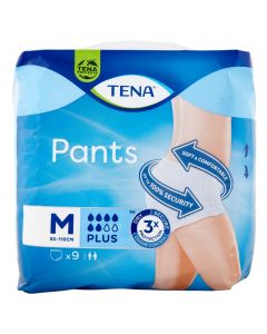 Sanitary napkins, Tena, pants, Medium, plus, x9, 1 pack