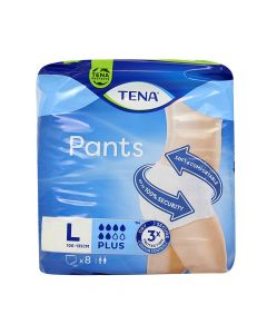 Sanitary napkins, Tena, pants, Plus, Large, x8, 1 pack