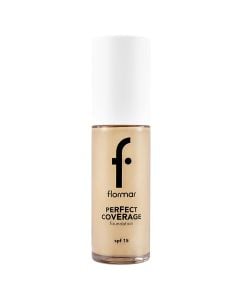 Coverage Foundation, Flormar, Perfect, 102 Beige, spf 15, 1 piece