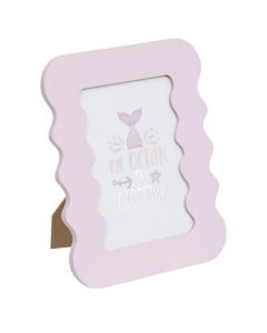 Photo frame for children, Mermaid, 10x15 cm, mdf, pink, 1 piece