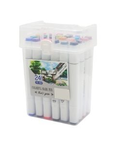 Watercolor, Colorful marker pen, 24 colors, 1 pack