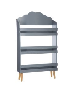 Bookshelf organizer, Cloud, MDF, 3 compartments, gray, 58x100x18 cm, 1 piece