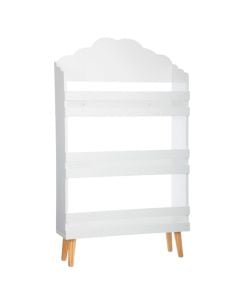 Bookshelf organizer, Cloud, MDF, 3 compartments, white, 58x100x18 cm, 1 piece