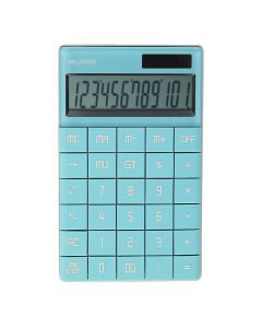 Calculator, Deli NU, 165.3x103.2x14.7mm, blue, plastic, 1 piece