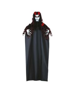 Dekorues halloween me varje, kukulla Catrina, me drita, 155 cm, mikse, 1 copë