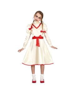 Halloween costume for girls, Devil, 5-6 years, polyester, 1 piece