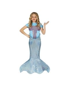 Halloween costume for girls, Mermaid, 5-6 years, polyester, 1 piece