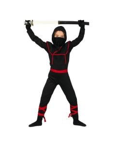 Kostum halloween për fëmijë djem, Ninja, 5-6 vjec, poliestër, 1 copë