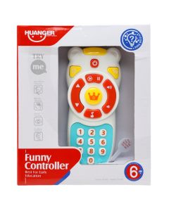 Lodër për bebe, Funny controller, telefon me muzikë, +6 muajsh, 16.5x4.5x20.5 cm, 1 copë