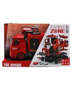 Lodër për fëmijë, makinë zjarrfikëse, e kuqe, 36x13x22 cm, 1 copë
