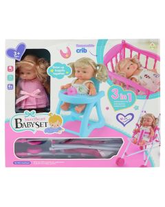 Children's toy, baby with accessories, 22 cm, 1 piece
