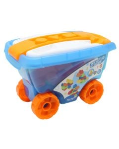 Formuese për fëmijë, silikon, blu/portokalli, 24 pjesë, 1 copë