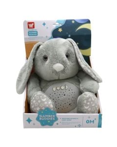 Lepurush pellushi me ndricues dhe tinguj, 34 cm, gri, 1 copë